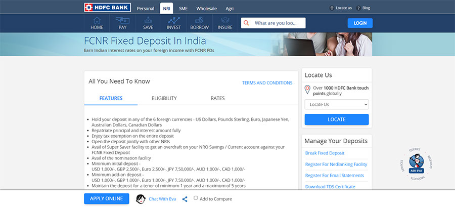 FCNR Interest Rates FCNR Interest Rates