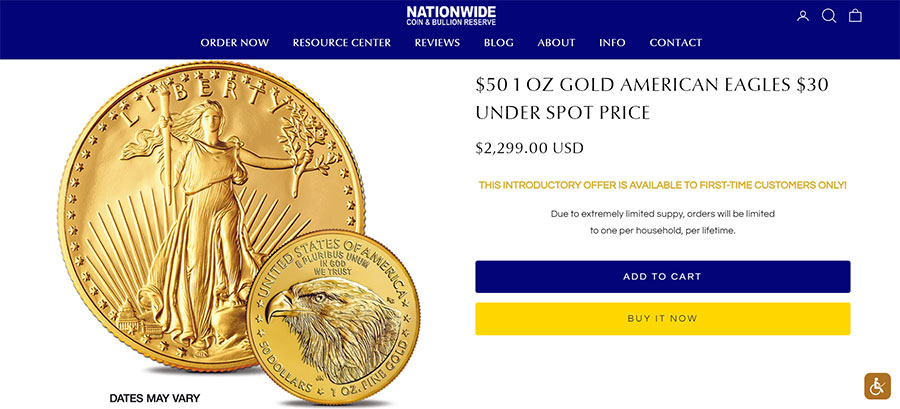 Nationwide Coin and Bullion Reserve Review